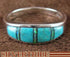Opal Turquoise Inlay Jewelry Sterling Silver Ring Size 5-3/4 RS38133